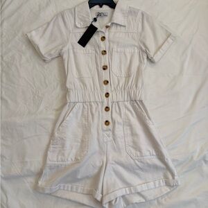 Women’s White One Piece Romper